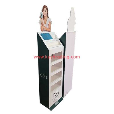Cosmetici Store Pavimento Standing 4 Tier Opi Nail Polish Display Rack