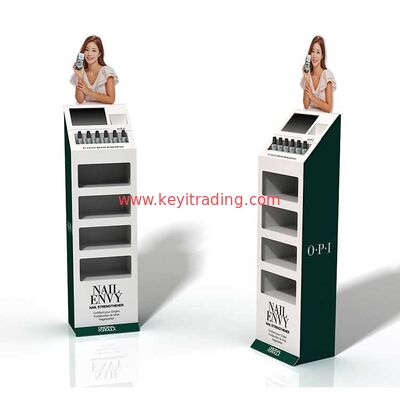 Cosmetici Store Pavimento Standing 4 Tier Opi Nail Polish Display Rack