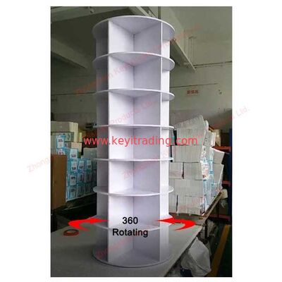 Custom 5 6 7 8 9 10 Tier White Round 360 Rotating Shoe Rack Storage organizer
