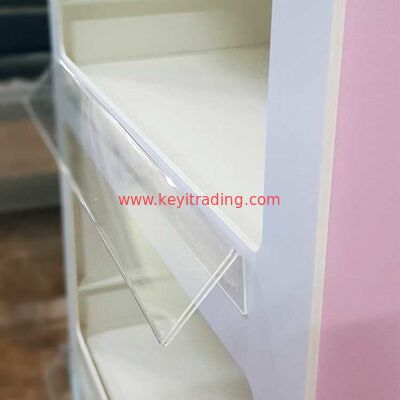 Espositore per cosmetici in PVC da pavimento Scaffale per smalti per unghie Opi al dettaglio