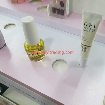 Espositore per cosmetici in PVC da pavimento Scaffale per smalti per unghie Opi al dettaglio