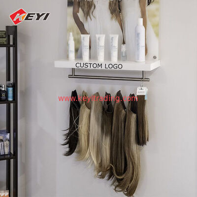 Customize Hair Salon Furniture Sets Modern Design Hair Extension Display Rack Beauty Salon Products Display Furniture