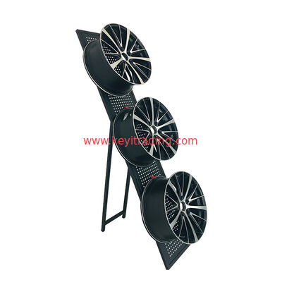Portable folding Wheel display rack