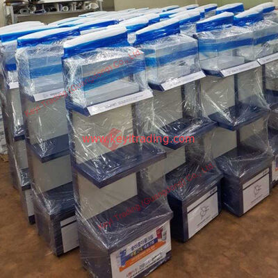 Customized Cosmetic Shop Floor Standing Metal Display Stand Skincare Products Display Beauty Salon Display Rack