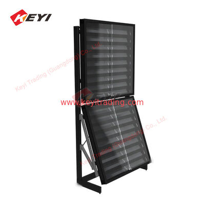 Repostionable Rail Card Display Case Retail Wholesale Trading Card metal and acrylic Display rack