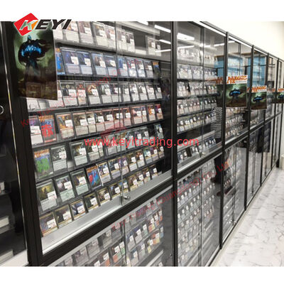 Personalizzazioni di PSA Cartoline Cassa di visualizzazione Righe acriliche rimovibili con porta chiudibile Cartoline da baseball TCG Diversi Cartoline Display
