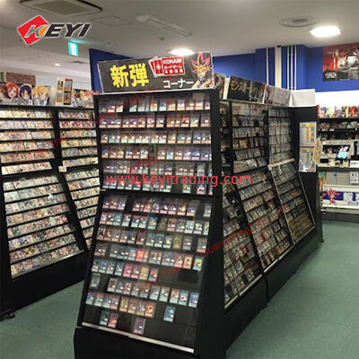Graded Sports Rail Card Display Case Baseball Card Display Stand Retail Wholesale Trading Card metal and acrylic Display rack