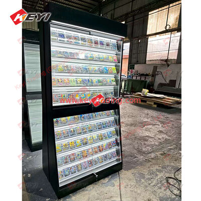Carte PSA TCG personalizzate con struttura in metallo Display Design Custodia per carte da gioco in acrilico da collezione Vetrina per carte collezionabili sportive con luci a LED