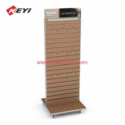 Modern Pop Stand Retail Merchandise Rack Mdf Slatwall Display Shelf