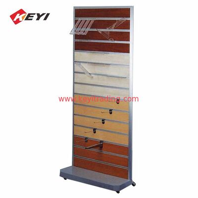 Modern Pop Stand Retail Merchandise Rack Mdf Slatwall Display Shelf