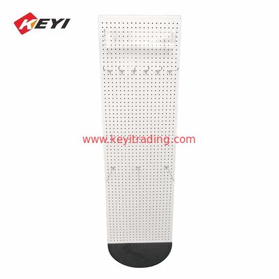 Sosta di piastra di metallo verticale rivendita di carta pegboard display scaffale di capelli fascio display rack