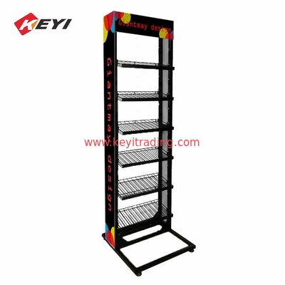 Cosmetici Negozio al dettaglio Pavimento Metal Stand Chiodo per chiodi Display Rack
