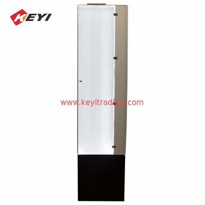 Retail Shop Illuminating Floor Standing Knife Display Cases With Led Light