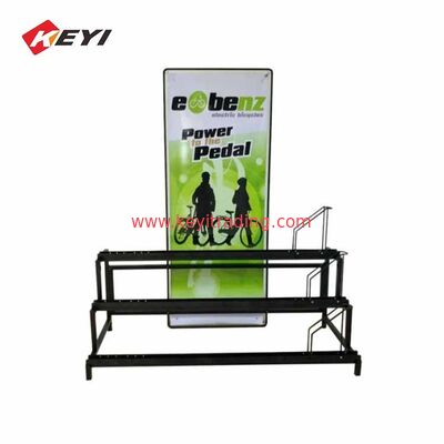 Retail Shop 3 Tier Metal Bike Stand Bicycle Display Rack For Promotion Sale