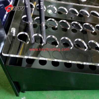 Luxury Metal Golf Putter Storage Rack Golf Club Display Rack For Retail Store