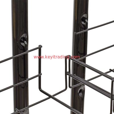 Floor Standing Metal Tower Hat Display stand with 12 wire cap Shelves