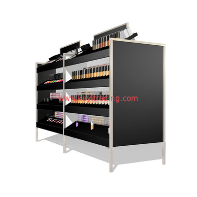 Cosmetics Store Floor 4 Tier Makeup Display Stand For Lipstick