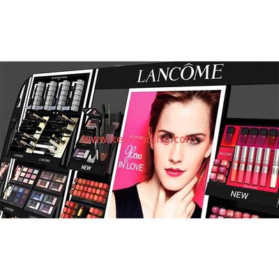 Vetrina per cosmetici, mobili per negozi di trucco, luce a led di lusso di grandi dimensioni