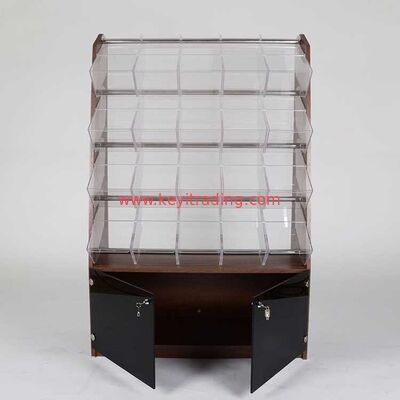 Fashion Acrylic Display Racks Cosmetic Retail Shelf Acrylic Bins Display Cabinet Cosmetic Wholesale Cosmetic Display