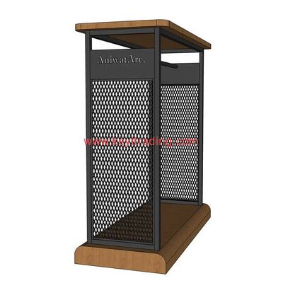 Espositore per magliette da pavimento per espositore in metallo per negozio di abbigliamento
