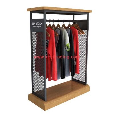Espositore per magliette da pavimento per espositore in metallo per negozio di abbigliamento
