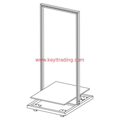 Multiduty Double Sided Adjustable Shelves Hanging Handbag And Clothing Display Rack
