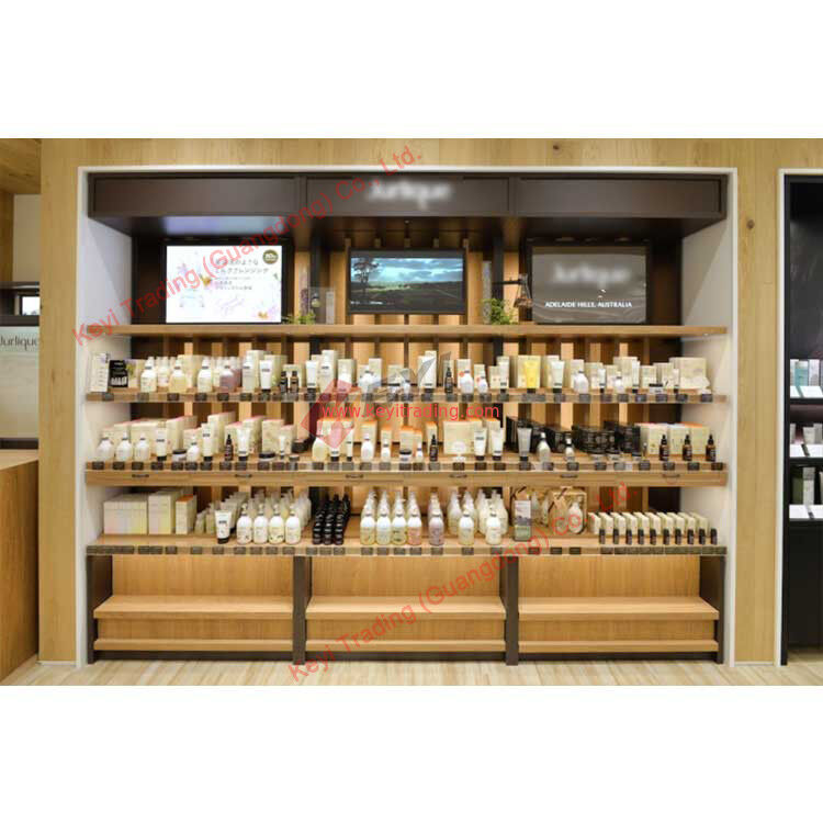 Negozio di design personalizzato Commercio al dettaglio Pubblicità sul bancone Acrilico Cosmetico Display Makeup Stand portacosmetici display rack
